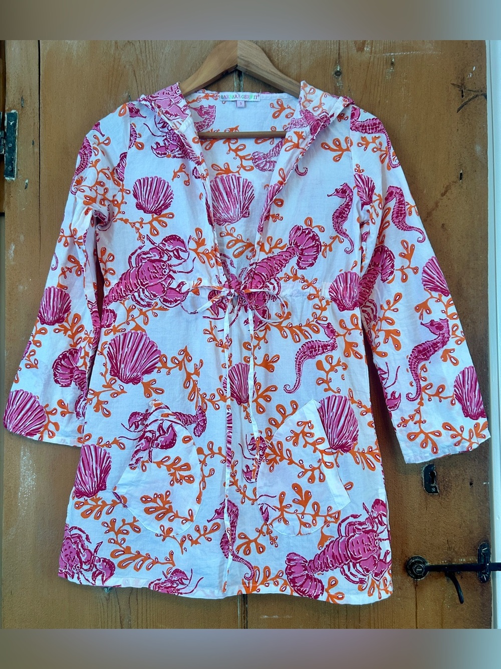 Barbara Gerwit hooded cover up